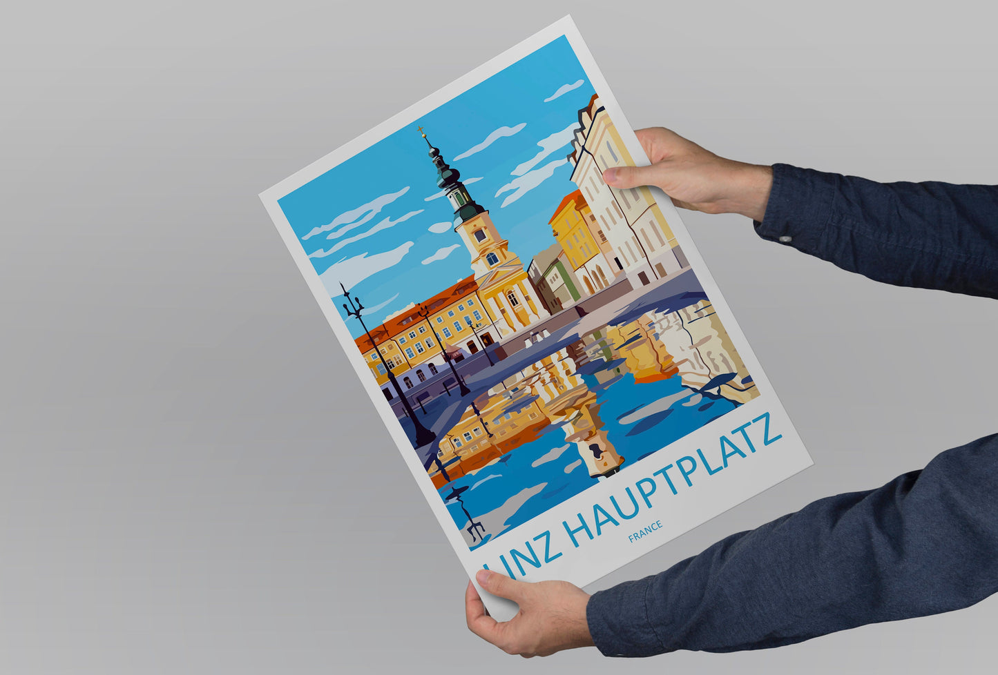 Linz Travel Print Wall Art Linz Wall Hanging Home Décor Linz Gift Art Lovers Austria Art Lover Gift Linz Travel Poster Linz Wall Poster