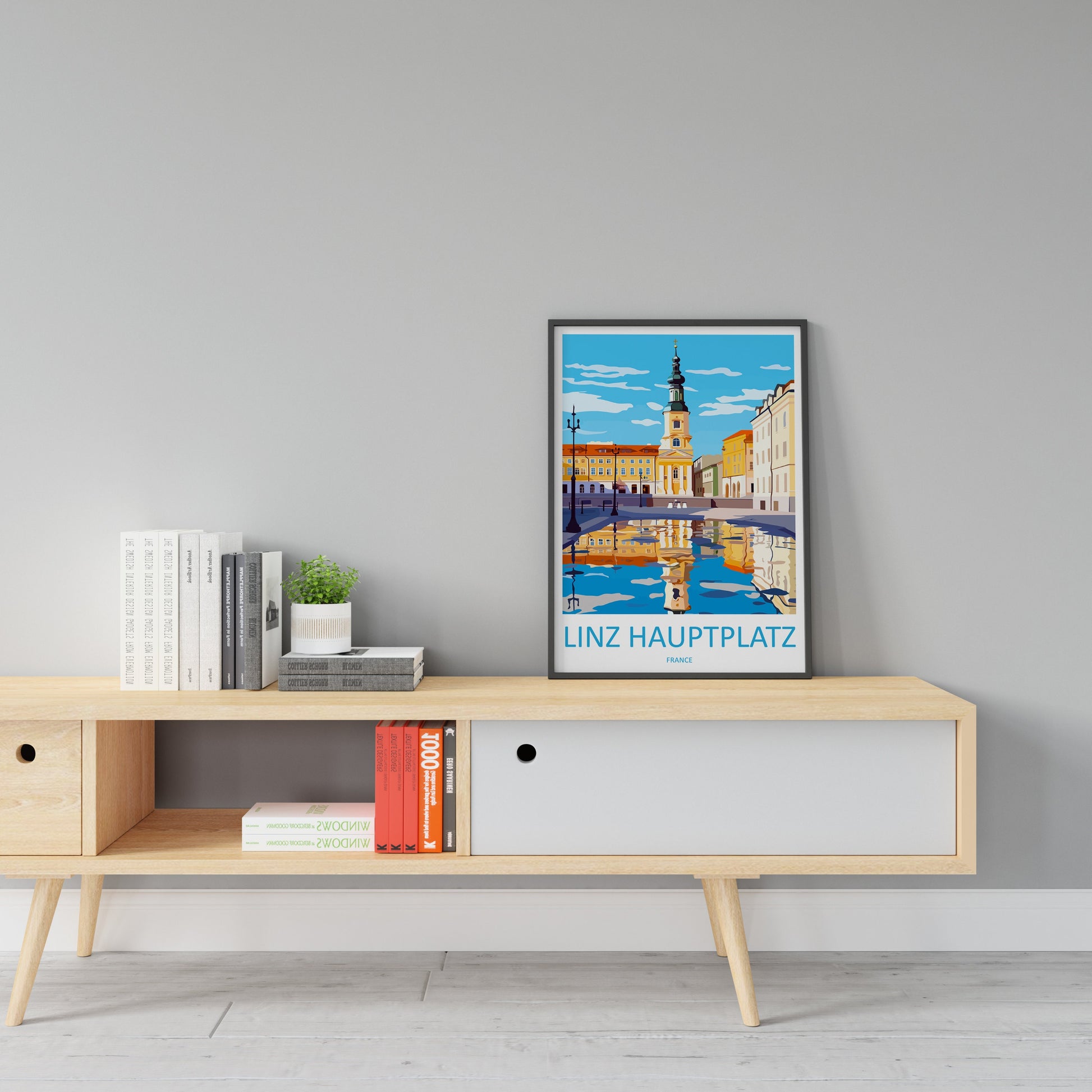 Linz Travel Print Wall Art Linz Wall Hanging Home Décor Linz Gift Art Lovers Austria Art Lover Gift Linz Travel Poster Linz Wall Poster
