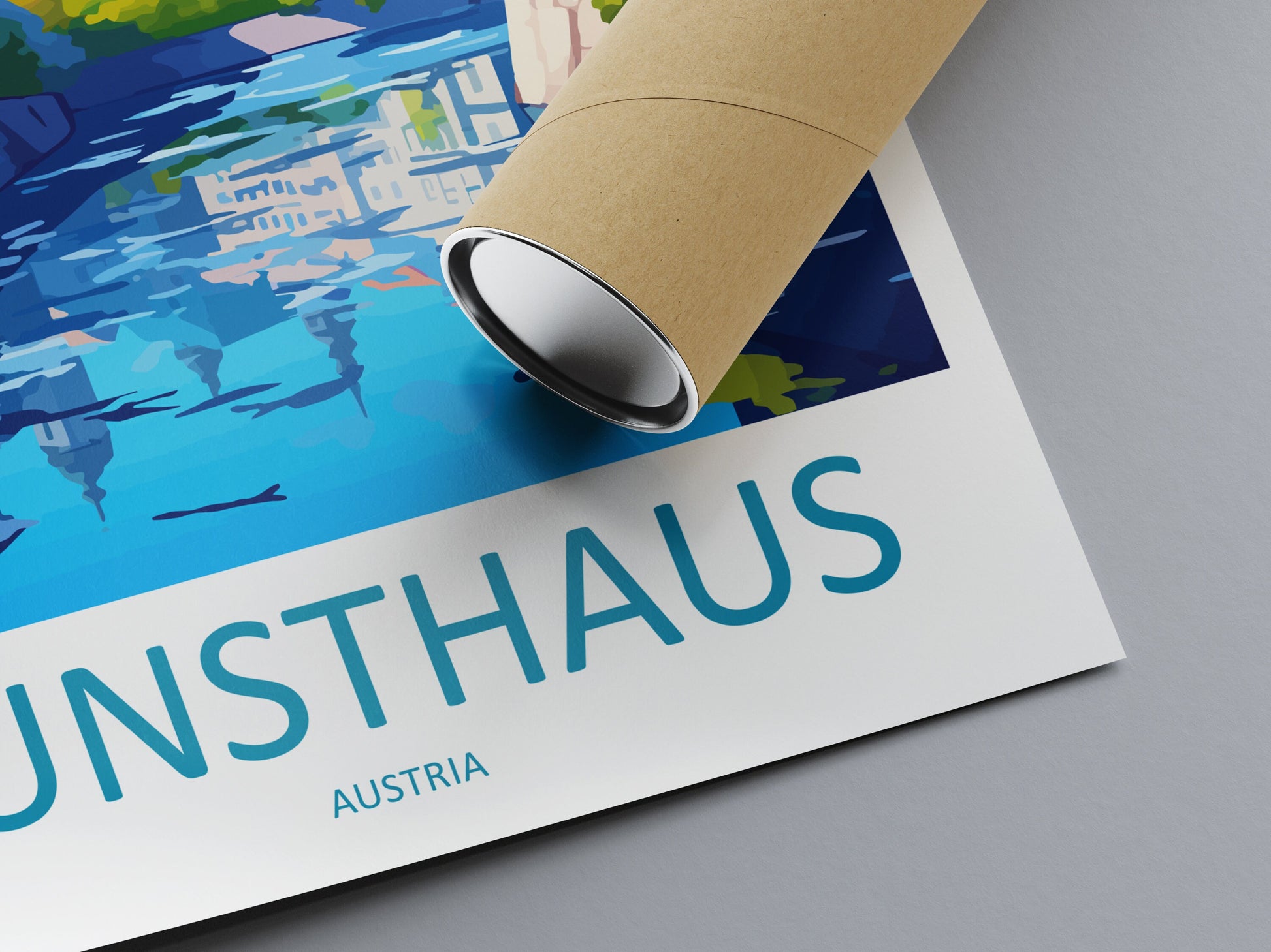 Kunsthaus Travel Print Wall Art Kunsthaus Wall Hanging Home Décor Kunsthaus Gift Art Lovers Austria Art Lover Gift Travel Poster