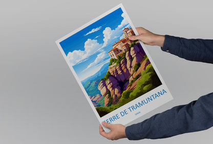 Serra de Tramuntana Travel Print Wall Art Serra de Tramuntana Wall Hanging Home Décor Serra de Tramuntana Gift Art Lovers Spain Art Lover