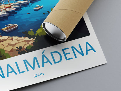 Benalmádena Travel Print Wall Art Benalmádena Wall Hanging Home Décor Benalmádena Gift Art Lovers Spain Art Lover Gift Print