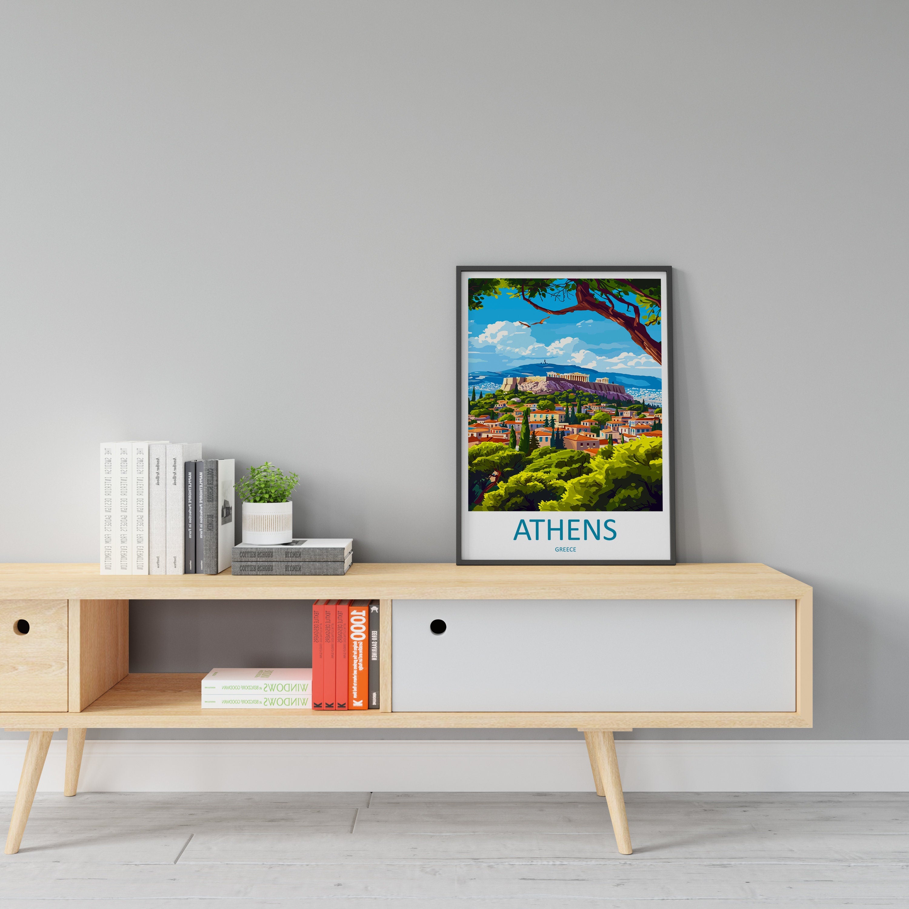 Athens Travel Print Wall Art Athens Greece Wall Hanging Home Decoration Athens Gift Art Lovers Wall Art Print Athens Greece Wall Poster Art