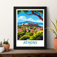 Athens Travel Print Wall Art Athens Greece Wall Hanging Home Decoration Athens Gift Art Lovers Wall Art Print Athens Greece Wall Poster Art
