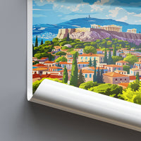 Athens Travel Print Wall Art Athens Greece Wall Hanging Home Decoration Athens Gift Art Lovers Wall Art Print Athens Greece Wall Poster Art