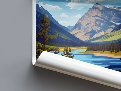 Yellowstone National Park Travel Print Wall Art Yellowstone National Park Wall Hanging Home Décor Yellowstone National Park Art Gift Poster