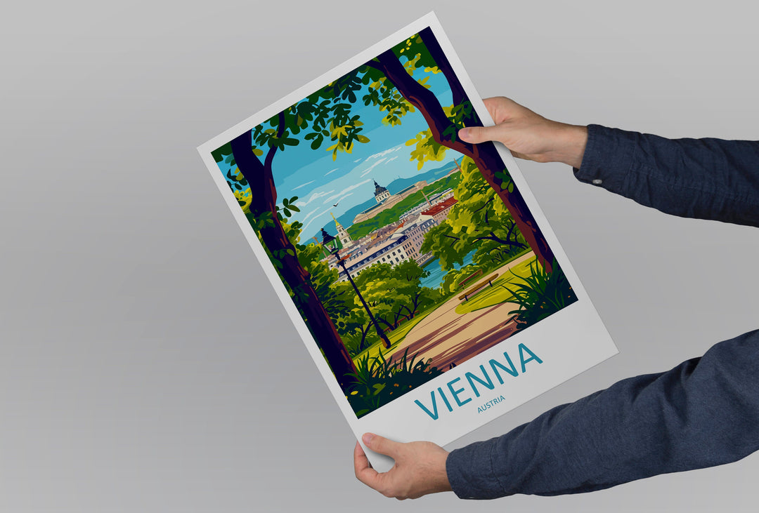 Vienna Travel Print Wall Art Vienna Wall Hanging Home Decoration Vienna Gift Art Lovers Wall Art Print Art Vienna Wall Print Austria Art