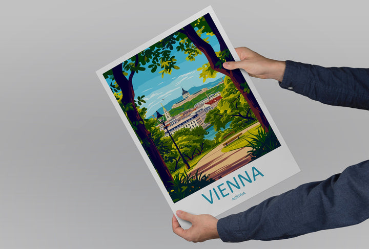 Vienna Travel Print Wall Art Vienna Wall Hanging Home Decoration Vienna Gift Art Lovers Wall Art Print Art Vienna Wall Print Austria Art