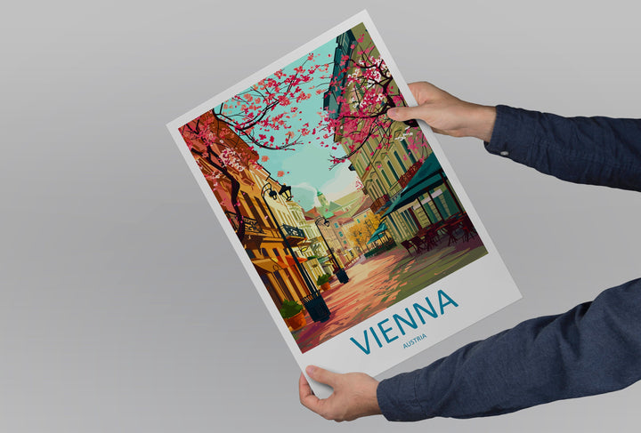 Vienna Travel Print Wall Art Vienna Wall Hanging Home Decoration Vienna Gift Art Lovers Wall Art Print Art Vienna Wall Print Austria Art