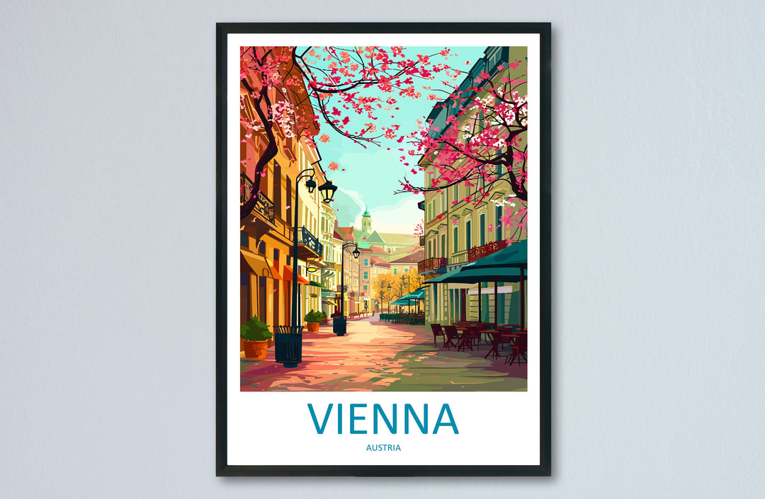 Vienna Travel Print Wall Art Vienna Wall Hanging Home Decoration Vienna Gift Art Lovers Wall Art Print Art Vienna Wall Print Austria Art