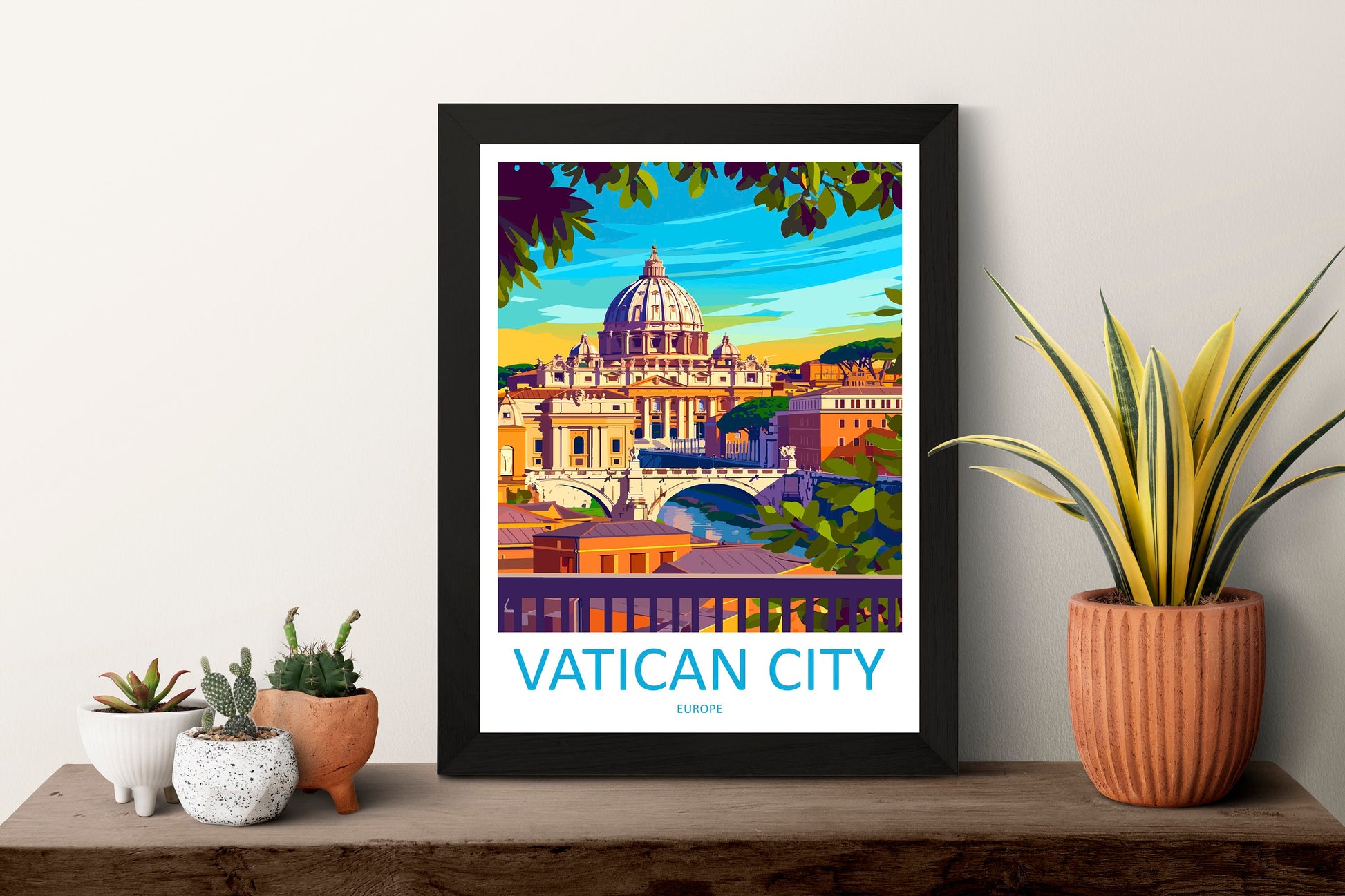 Vatican City Travel Print Wall Art Vatican City Italy Wall Hanging Home Decoration Vatican City Gift Art Lovers Wall Art Print Vatican City