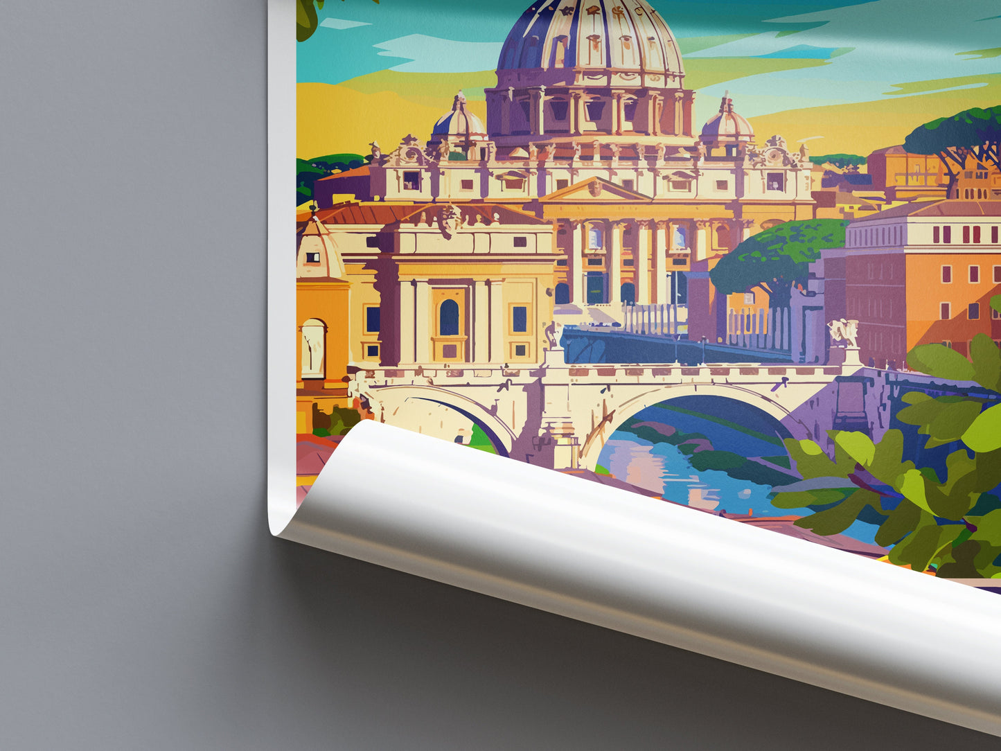 Vatican City Travel Print Wall Art Vatican City Italy Wall Hanging Home Decoration Vatican City Gift Art Lovers Wall Art Print Vatican City