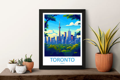 Toronto Travel Print Wall Art Toronto Wall Hanging Home Décor Toronto Gift Art Lovers Canada Art Lover Gift Toronto Gift