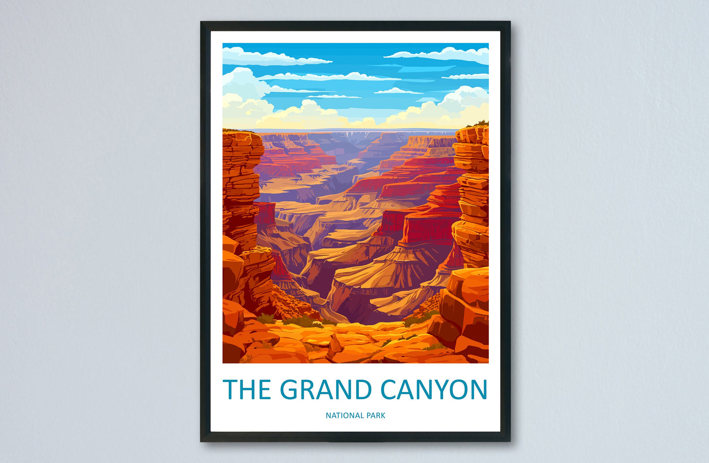 Grand Canyon National Park Travel Print Wall Art Grand Canyon Wall Hanging Home Décor Grand Canyon Gift Art Lovers Arizona Art Lover Gift
