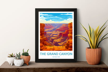 Grand Canyon National Park Travel Print Wall Art Grand Canyon Wall Hanging Home Décor Grand Canyon Gift Art Lovers Arizona Art Lover Gift