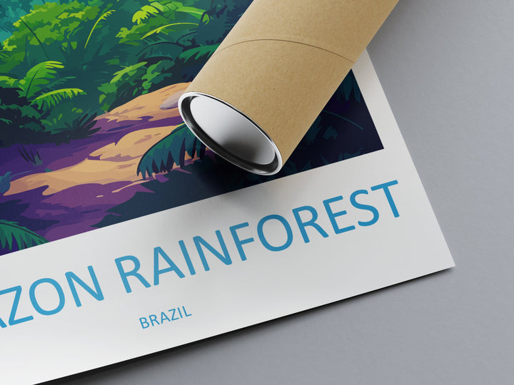 Amazon Rainforest Travel Print Wall Art Amazon Rainforest Wall Hanging Home Decor Amazon Rainforest Gift Art Lovers Wall Art Print Art