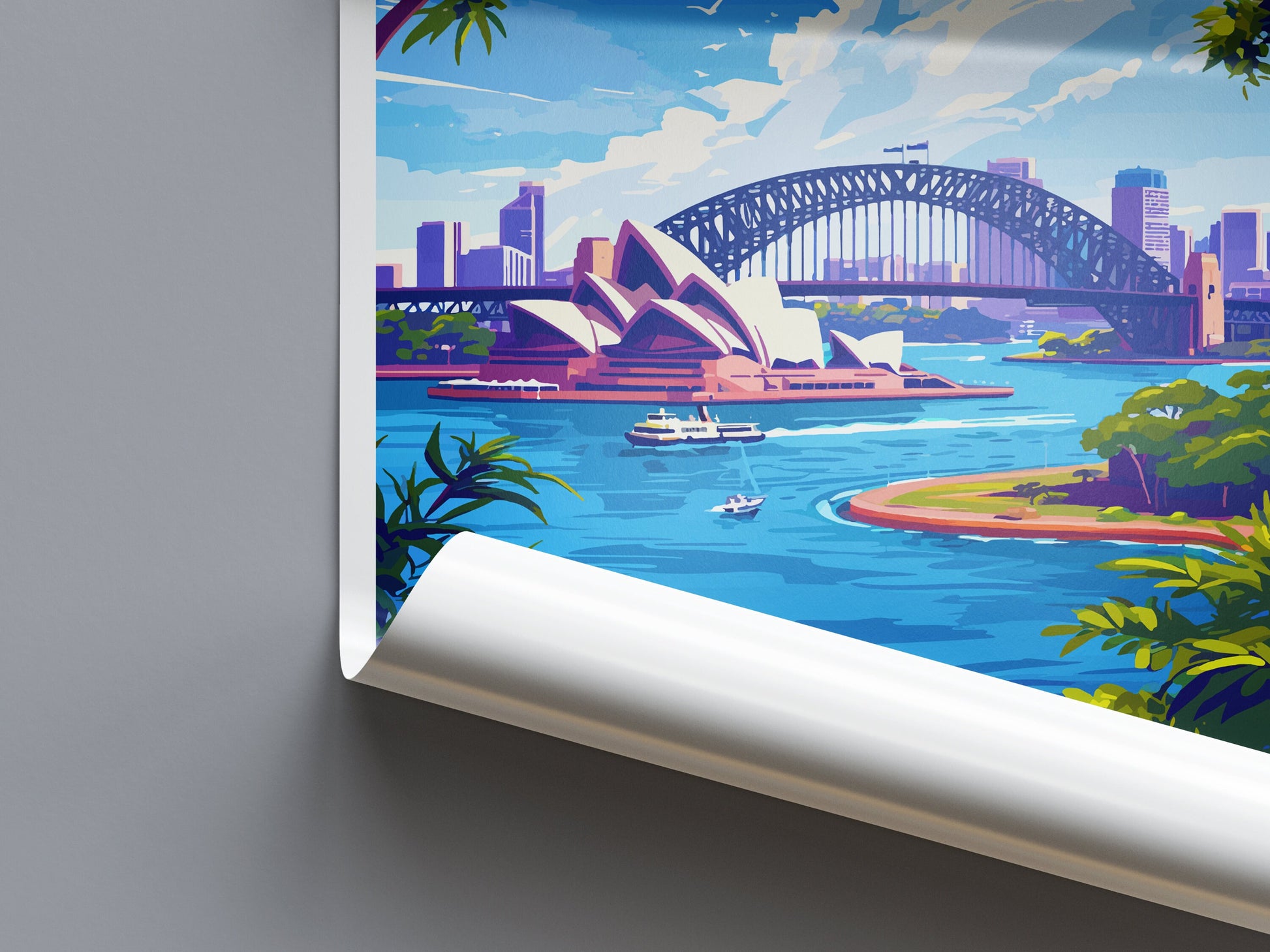 Sydney Opera House Travel Print Wall Art Sydney Wall Hanging Home Décor Sydney Gift Art Lovers Wall Art Australia Travel Print Opera House