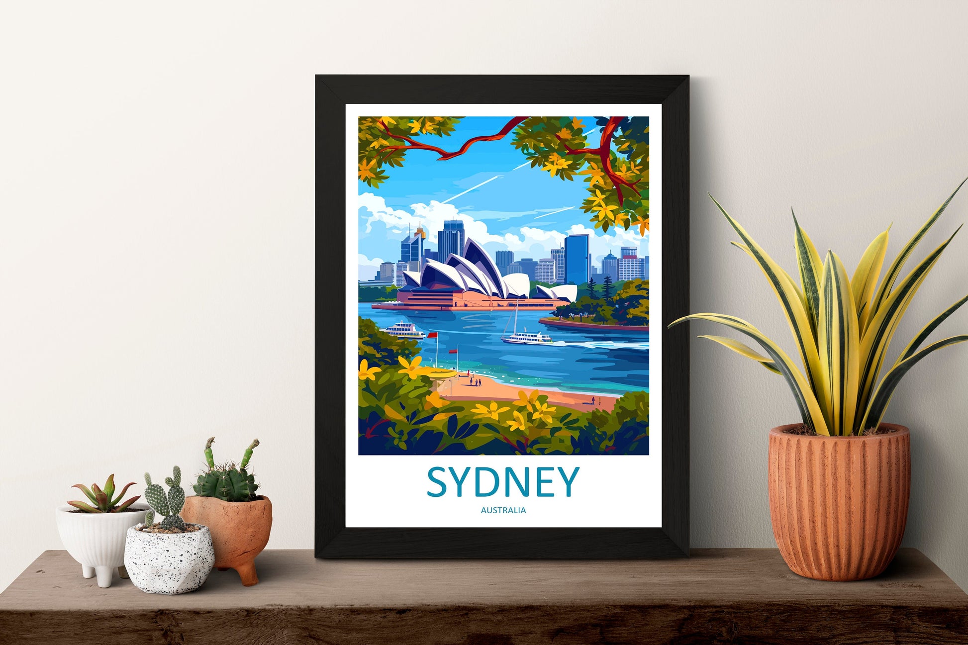 Sydney Opera House Travel Print Wall Art Sydney Wall Hanging Home Décor Sydney Gift Art Lovers Wall Art Australia Travel Print Opera House