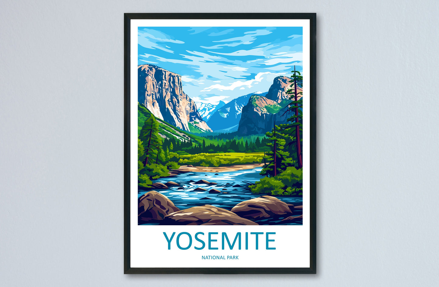 Yosemite Travel Print Wall Art Yosemite Wall Hanging Home Decor National Park Gift Yosemite Lovers National Park Wall Yosemite National Park