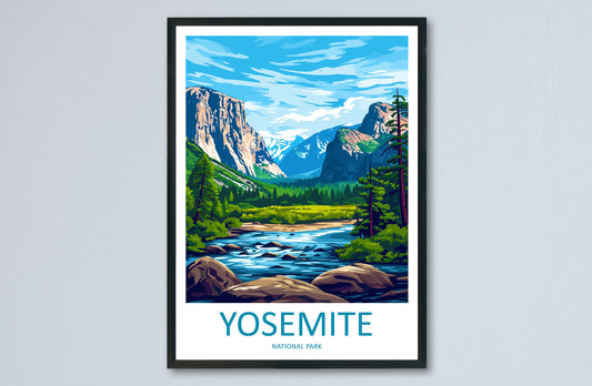 Yosemite Travel Print Wall Art Yosemite Wall Hanging Home Decor National Park Gift Yosemite Lovers National Park Wall Yosemite National Park