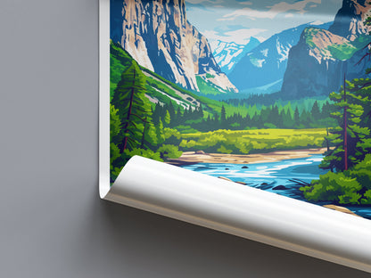 Yosemite Travel Print Wall Art Yosemite Wall Hanging Home Decor National Park Gift Yosemite Lovers National Park Wall Yosemite National Park