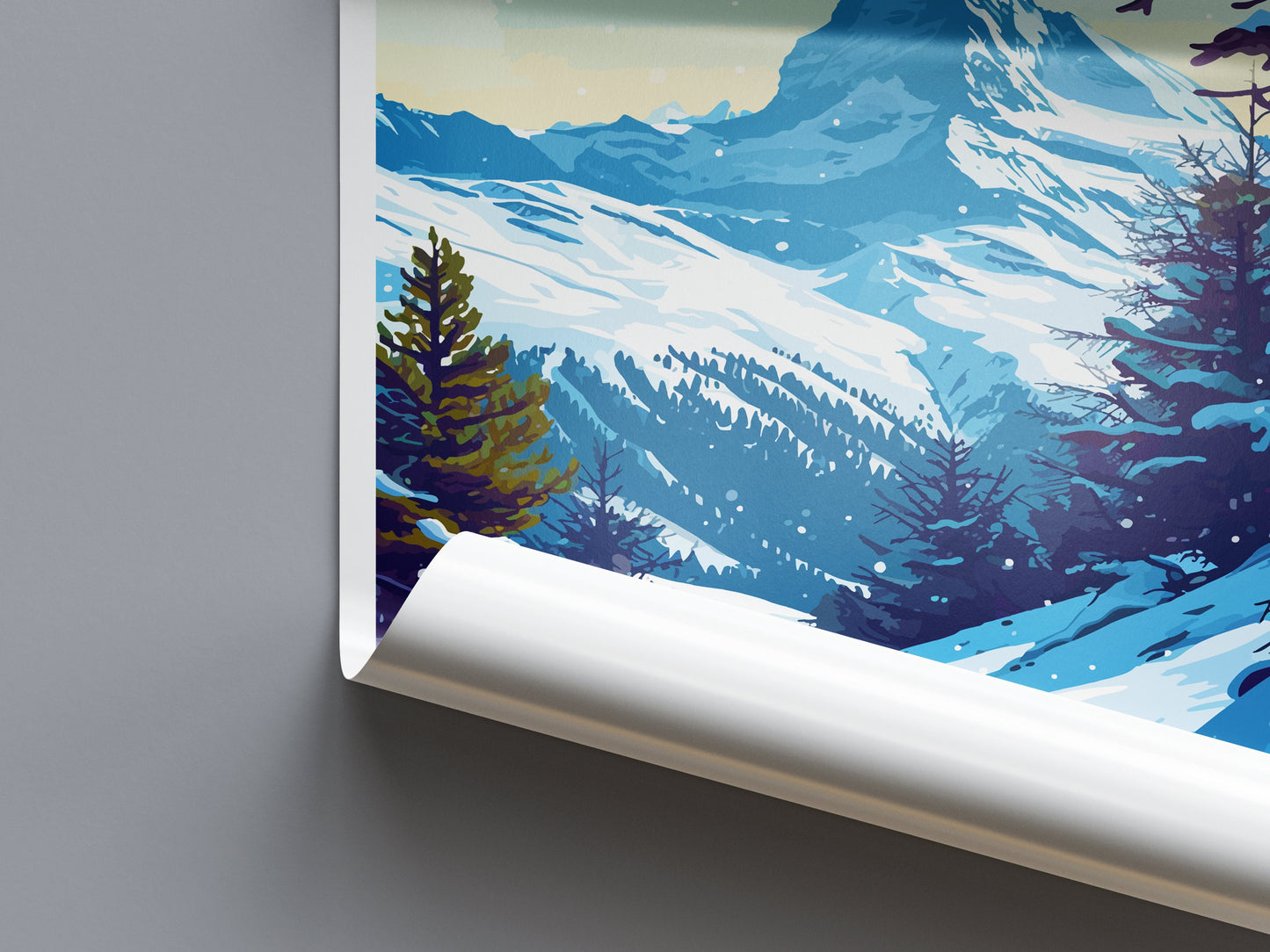 Matterhorn Travel Print Wall Art Matterhorn Wall Hanging Home Décor Matterhorn Gift Art Lovers Switzerland Art Lover Gift Matterhorn Travel