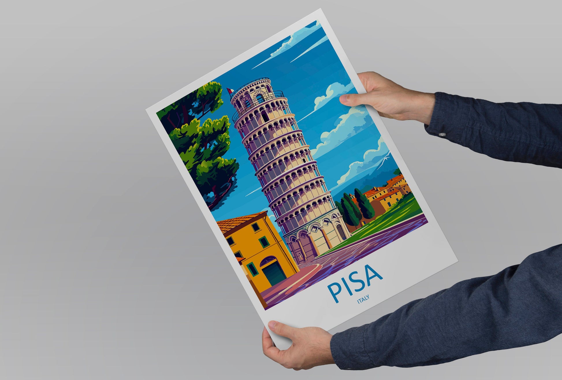 Pisa Travel Print Wall Art Pisa Wall Hanging Home Décor Pisa Gift Art Lovers Italy Art Lover Gift Pisa Print Pisa Travel Gift Poster
