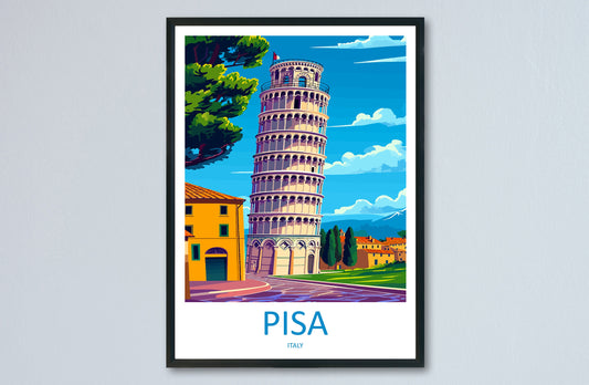 Pisa Travel Print Wall Art Pisa Wall Hanging Home Décor Pisa Gift Art Lovers Italy Art Lover Gift Pisa Print Pisa Travel Gift Poster