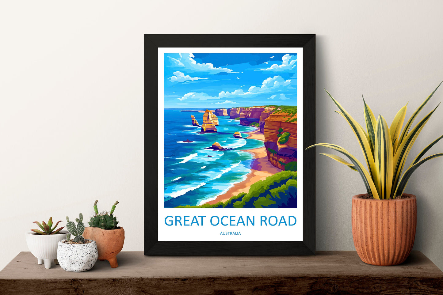 Great Ocean Road Travel Print Wall Art Ocean Road Wall Hanging Home Décor Great Ocean Road Gift Art Lovers Wall Art Australia Travel Print