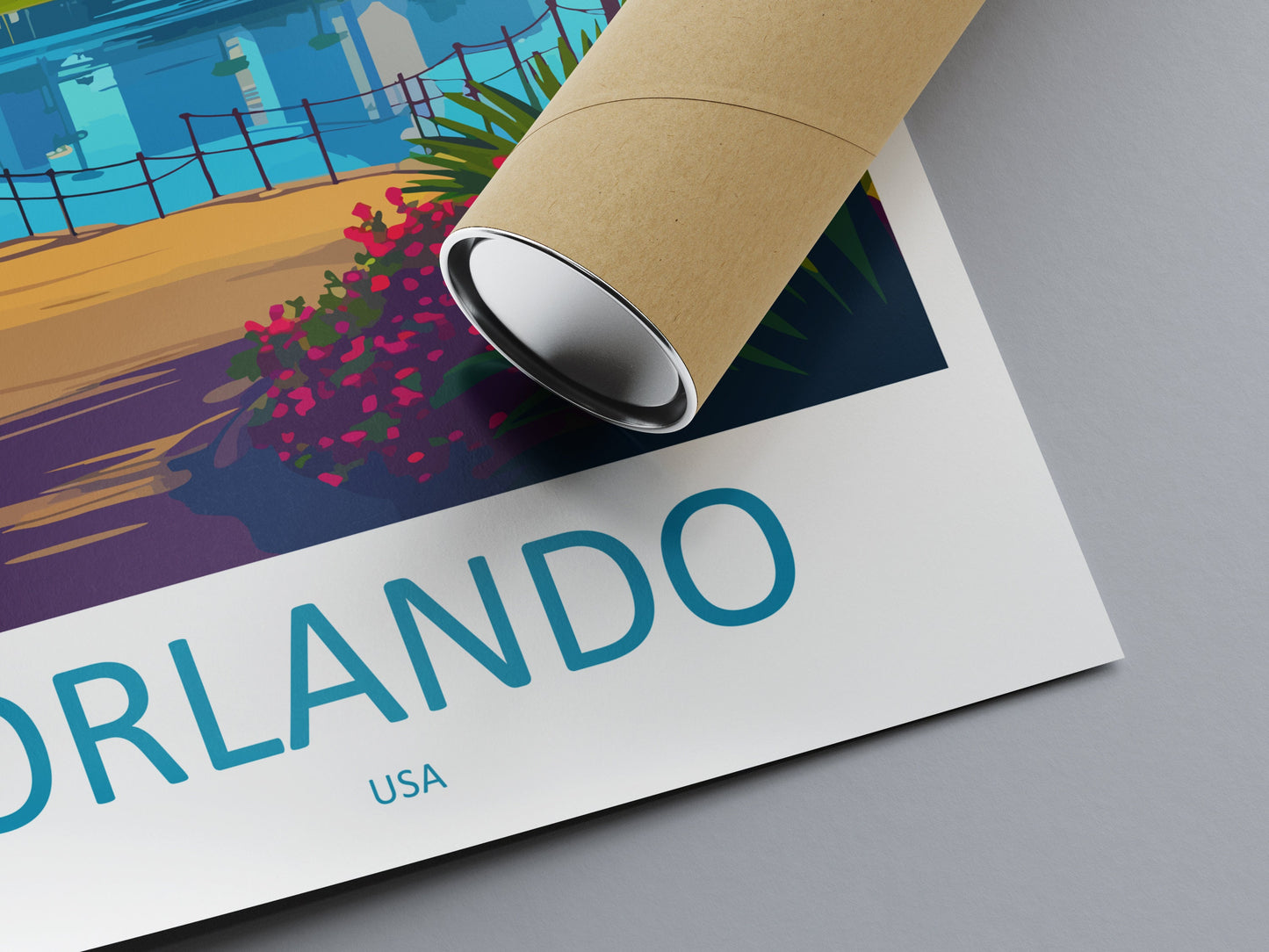 Orlando Travel Print Wall Art Orlando Wall Hanging Home Décor Orlando Gift Art Lovers Gift Beach Florida Orlando Print For Florida City
