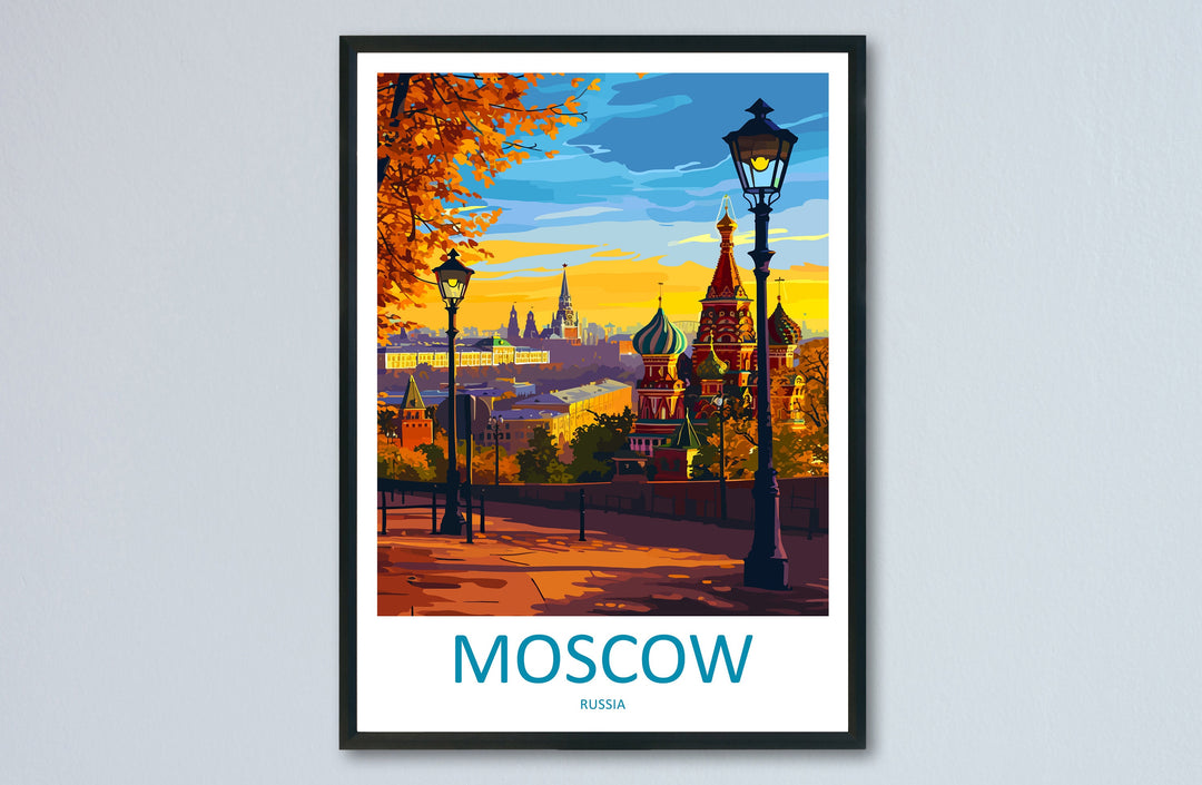 Moscow Print Moscow Home Decor Landscape Art Print Moscow Wall Art for Russia Enthusiast Gift Wall Hanging Moscow Russia Print