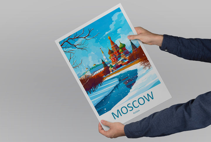 Moscow Print Moscow Home Decor Landscape Art Print Moscow Wall Art for Russia Enthusiast Gift Wall Hanging Moscow Russia Print