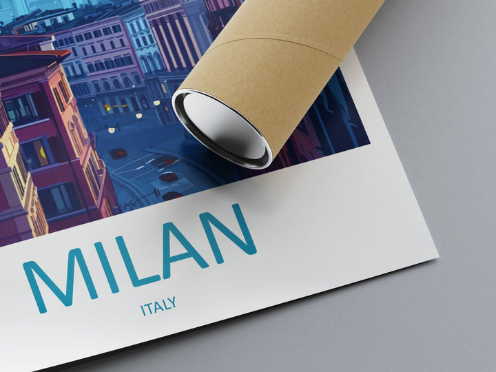 Milan Travel Print Wall Art Milan Wall Hanging Home Décor Milan Gift Art Lovers Spain Art Lover Gift Milan Wall Décor Ibiza Spain Print