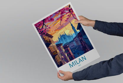Milan Travel Print Wall Art Milan Wall Hanging Home Décor Milan Gift Art Lovers Spain Art Lover Gift Milan Wall Décor Ibiza Spain Print