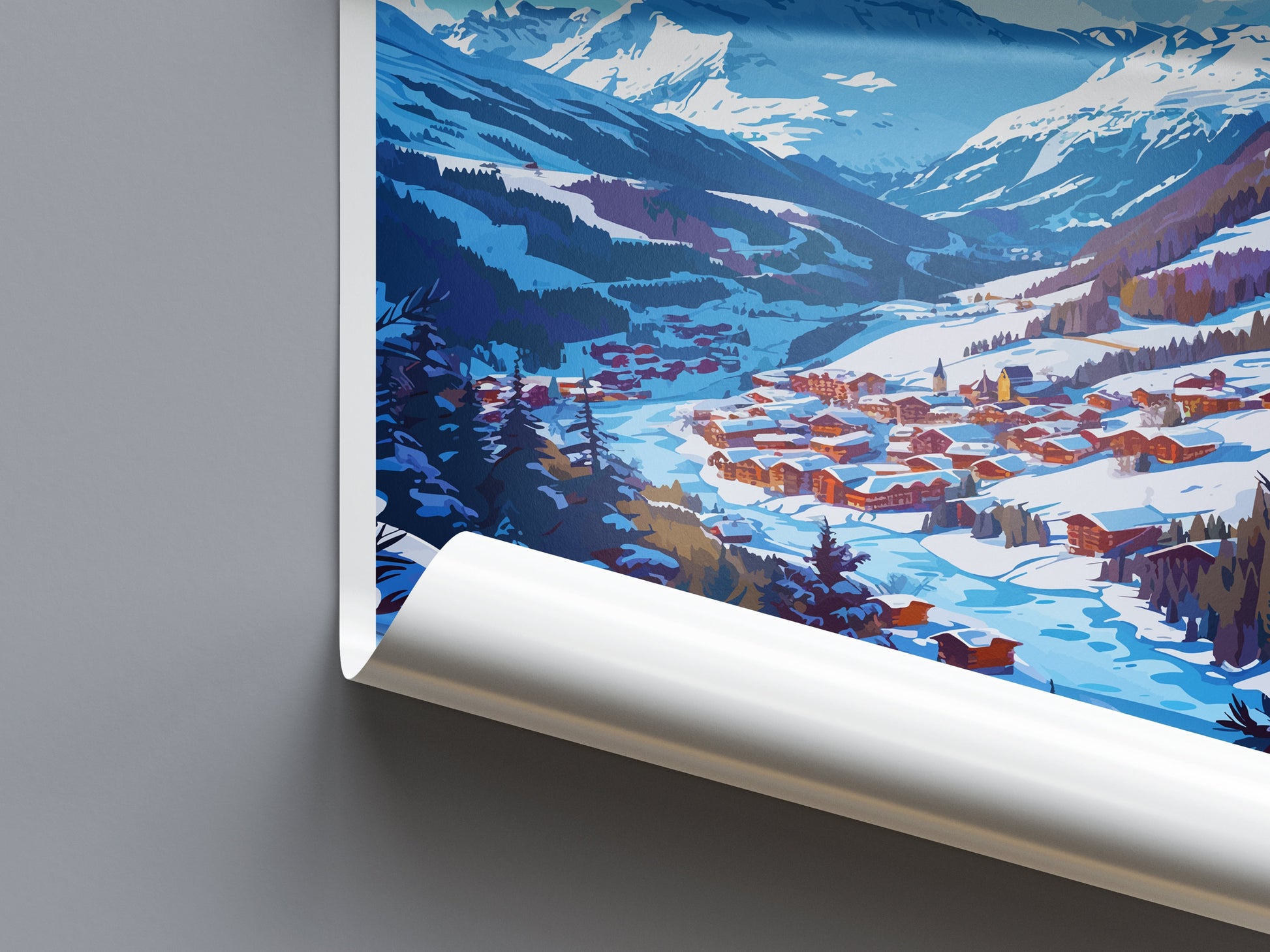 La Rosière Travel Print Wall Art La Rosière Wall Hanging Home Deco La Rosière Gift Art Lovers Wall Art Print Art La Rosière Wall Hanging Art