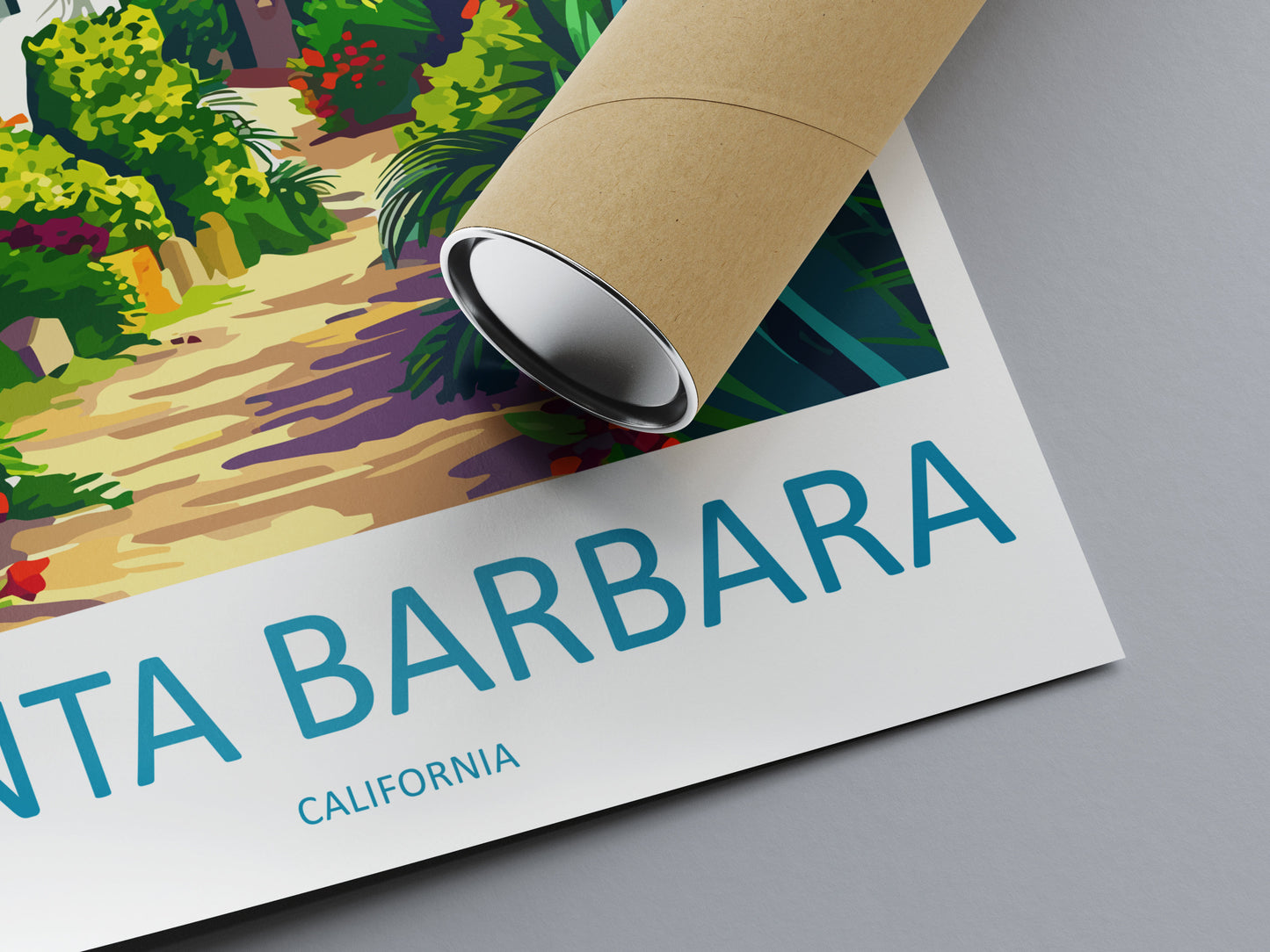 Santa Barbara Travel Print Wall Art Santa Barbara Wall Hanging Home Décor Santa Barbara Gift Art Lovers California Art Lover Gift