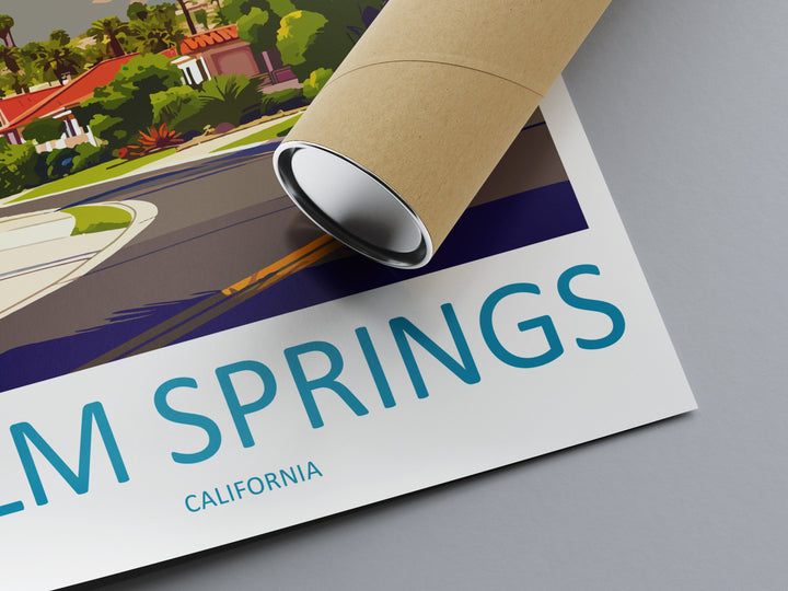 Palm Springs Travel Print Wall Art Palm Springs Wall Hanging Home Décor Palm Springs Gift Art Lovers California Art Lover Gift Palm Springs
