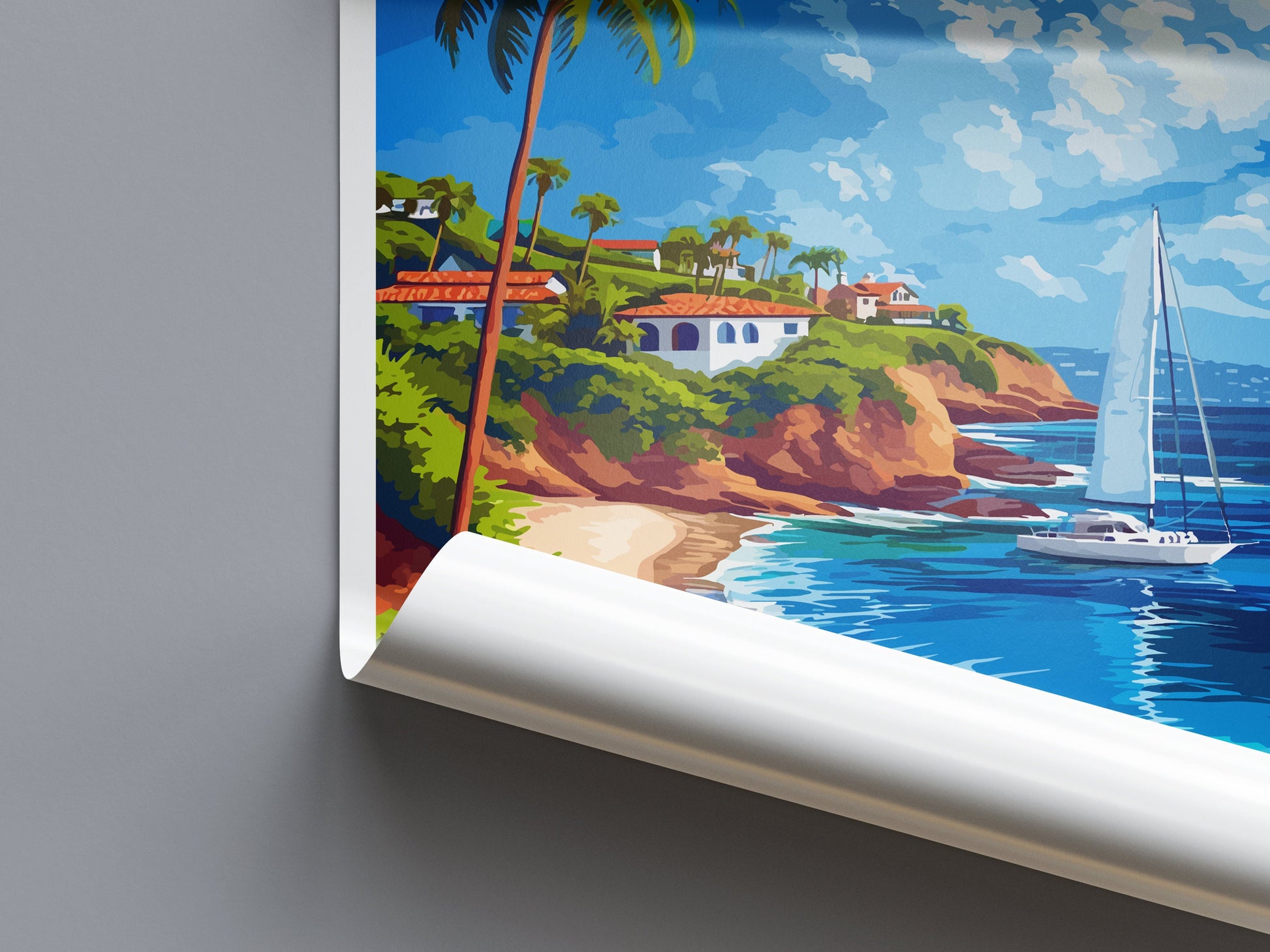 Newport Beach Travel Print Wall Art Newport Beach Wall Hanging Home Décor Newport Beach Gift Art Lovers California Art Lover Gift
