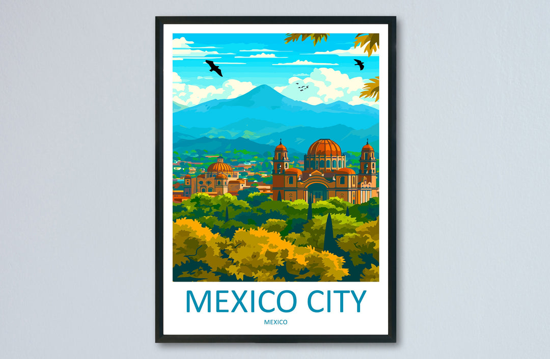Mexico City Travel Print Wall Art Mexico City Wall Hanging Home Decoration Mexico City Gift Art Lovers Wall Art Print Art Mexico City Print