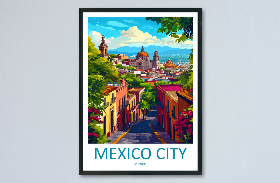 Mexico City Travel Print Wall Art Mexico City Wall Hanging Home Decoration Mexico City Gift Art Lovers Wall Art Print Art Mexico City Print