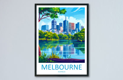 Melbourne Travel Print Wall Art Melbourne Wall Hanging Home Décor Melbourne Gift Art Lovers Wall Art Australia Travel Print