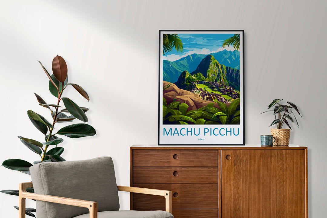 Machu Picchu Travel Print Wall Art Machu Picchu Wall Hanging Home Décor Machu Picchu Gift Art Lovers Peru Art Lover Gift Peru