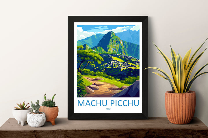 Machu Picchu Travel Print Wall Art Machu Picchu Wall Hanging Home Décor Machu Picchu Gift Art Lovers Peru Art Lover Gift Peru