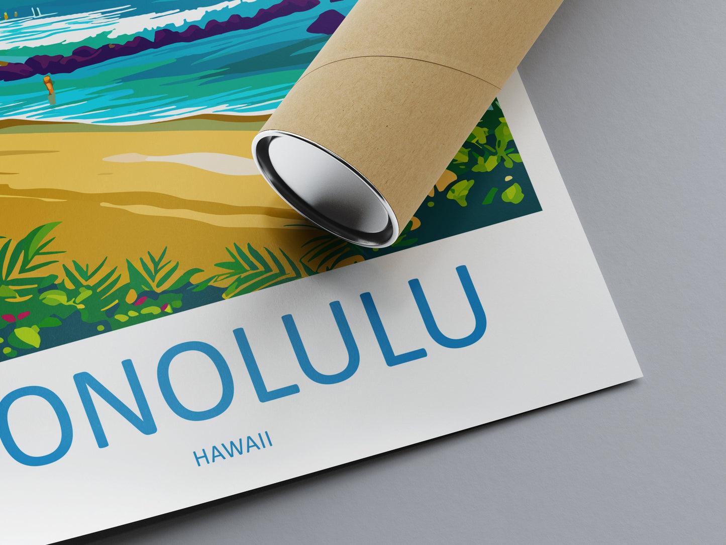 Honolulu Travel Print Wall Art Honolulu Wall Hanging Home Décor Honolulu Gift Art Lovers Hawaii Art Lover Gift Print Artwork