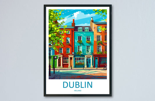 Dublin Skyline Print Dublin Home Decor Skyline City Art Print Dublin Wall Art for Ireland Enthusiast Gift Wall Hanging Dublin Ireland Print