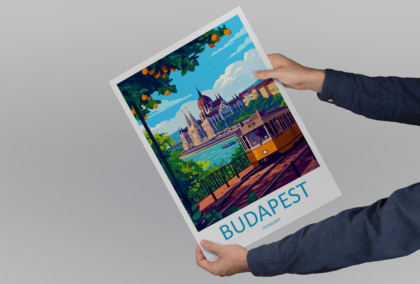 Budapest Travel Print Wall Art Budapest Wall Hanging Home Décor Budapest Gift Art Lovers Hungary Art Lover Gift Budapest Wall Décor