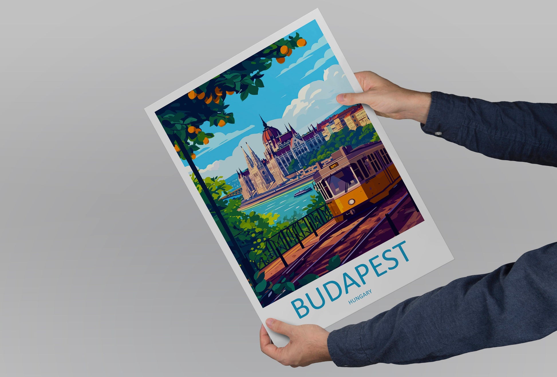 Budapest Travel Print Wall Art Budapest Wall Hanging Home Décor Budapest Gift Art Lovers Hungary Art Lover Gift Budapest Wall Décor
