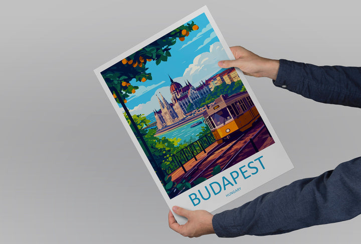 Budapest Travel Print Wall Art Budapest Wall Hanging Home Décor Budapest Gift Art Lovers Hungary Art Lover Gift Budapest Wall Décor