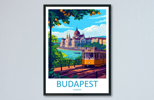 Budapest Travel Print Wall Art Budapest Wall Hanging Home Décor Budapest Gift Art Lovers Hungary Art Lover Gift Budapest Wall Décor