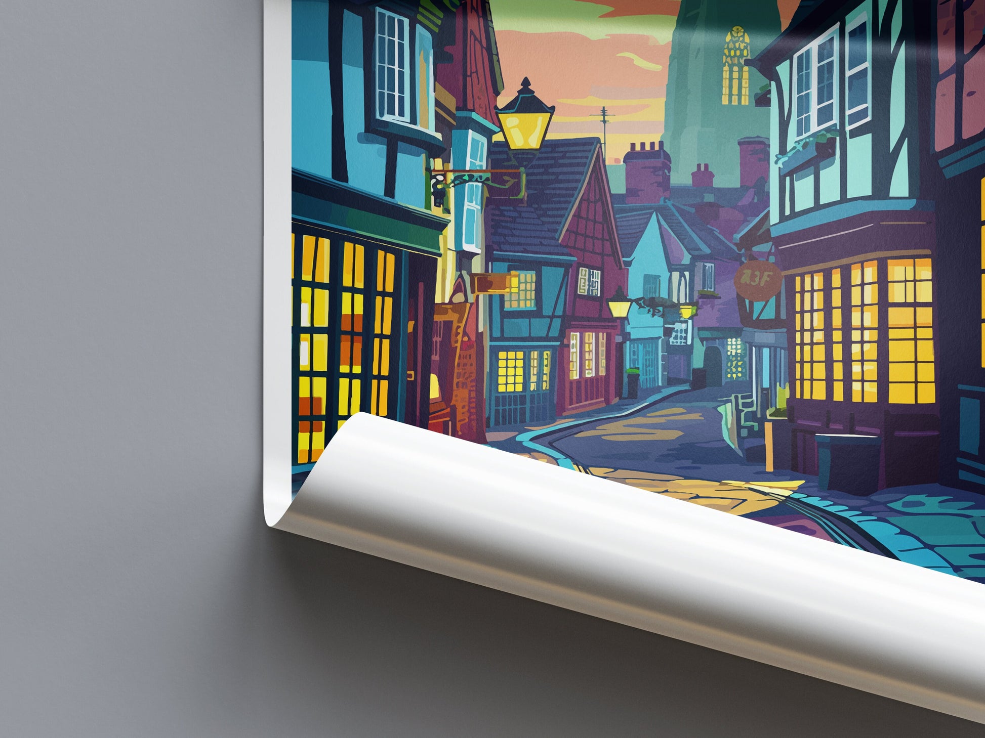 York Travel Print Wall Art York Wall Hanging Home Décor York Gift Art Lovers England Art Lover Gift Print Artwork Yorkshire Art