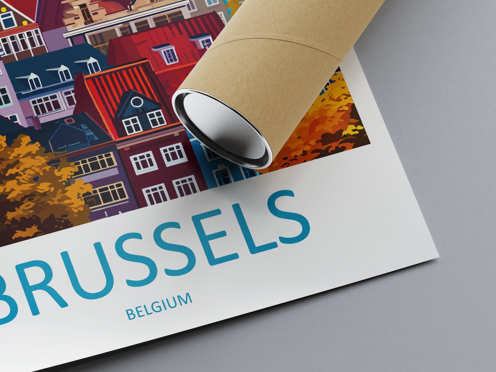 Brussels Travel Print Wall Art Brussels Wall Hanging Home Décor Brussels Gift Art Lovers Belgium Art Lover Gift Brussels Wall Décor